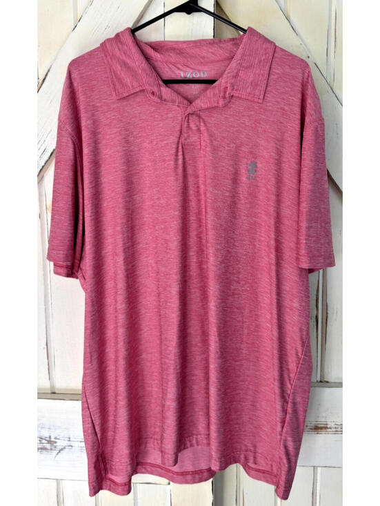 Izod Other - IZOD Golf Mens Polo Shirt Size 2XL Pink Stretch Short Sleeve Performance